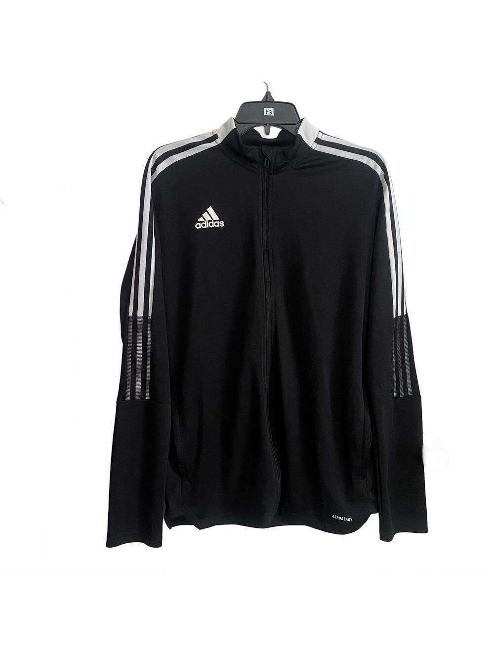 Adidas Climacool Black Track Jacket Men's Large Full Zip Athletic Jacket